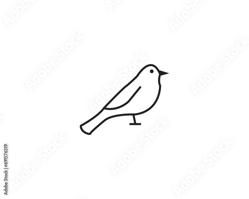 Sparrow bird icon vector symbol design illustratio