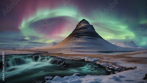 _Northern_Light_Aurora_borealis_at_Kirkju