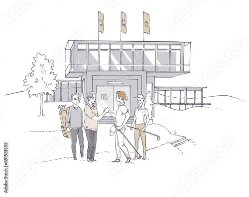 Golf-Club Illustration
