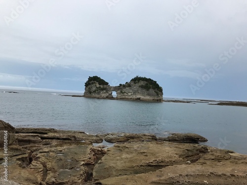 rocks and sea