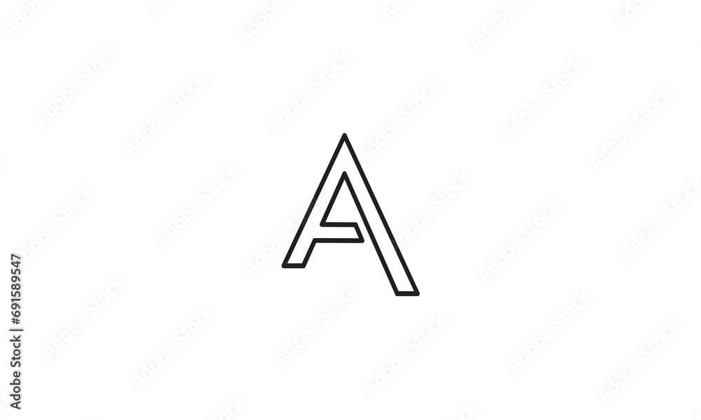 A, AA , Abstract Letters Logo Monogram A, AA , Abstract Letters Logo Monogram