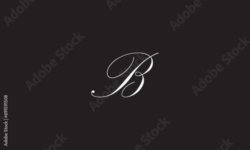 B, BB , Abstract Letters Logo Monogram	