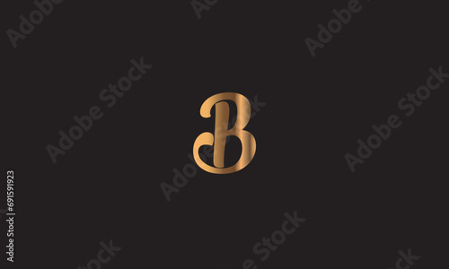 B, BB , Abstract Letters Logo Monogram	