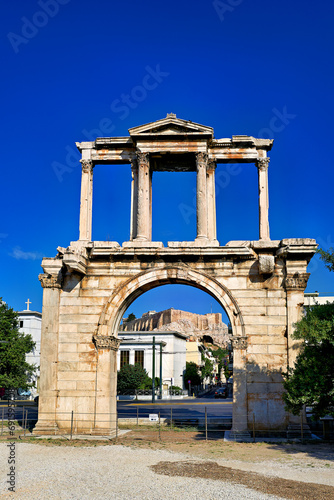 Athens Greece.The Hadrian's Arch