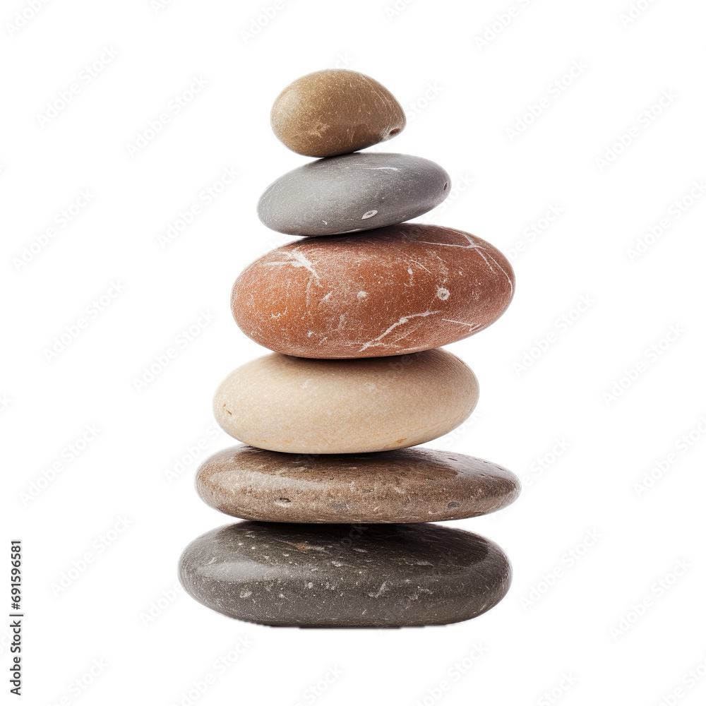 a cairn, pile of stones for a trail marker, side view in a PNG, Hiking-themed, isolated, and transparent photorealistic illustration. Generative ai a cairn, pile of stones for a trail marker, side view in a PNG, Hiking-themed, isolated, and transparent photorealistic illustration. Generative ai