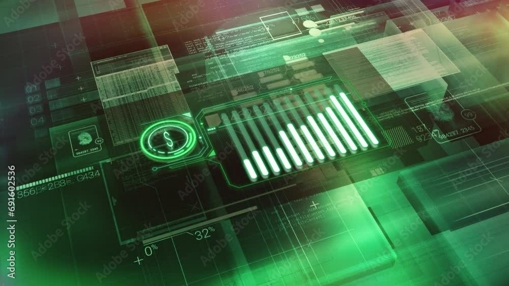 Animated infographic of dollar growth in the digital space. Animated infographic of dollar growth in the digital space.