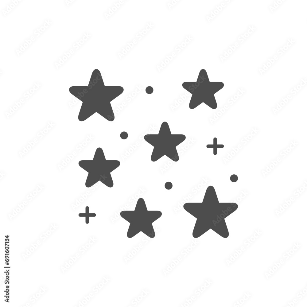 Star shine or twinkle glyph icon Star shine or twinkle glyph icon