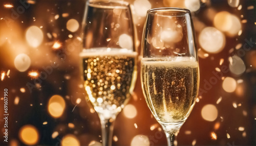 Brindisi di Celebrazione- Auguri di Capodanno con Champagne