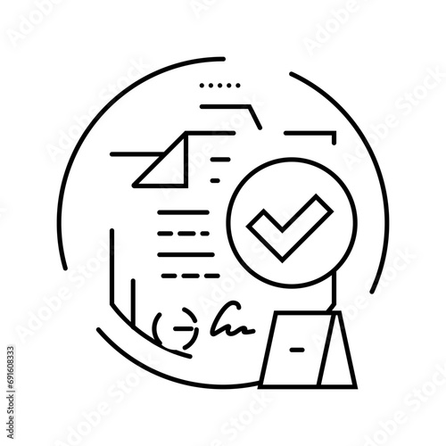 corroborating evidence crime line icon vector. corroborating evidence crime sign. isolated contour symbol black illustration