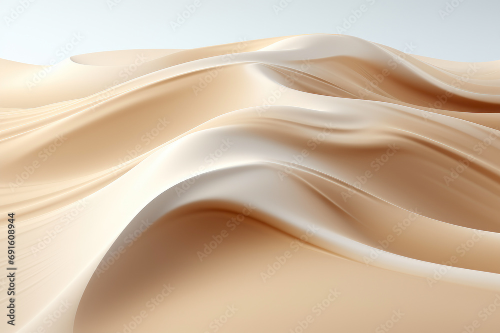 Obraz premium Barren Sand Dunes, Pure Background