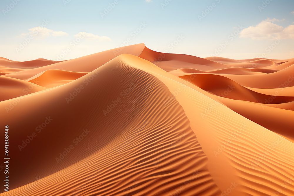 Sandy Wasteland in Isolation View