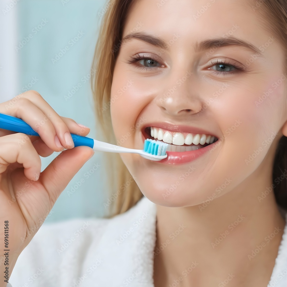 Dental Hygiene A person brushing their teeth with a focus on oral care and hygiene Dental Hygiene A person brushing their teeth with a focus on oral care and hygiene