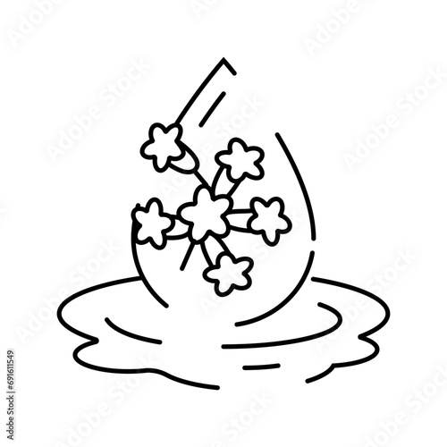 canola oil liquid yellow line icon vector. canola oil liquid yellow sign. isolated contour symbol black illustration