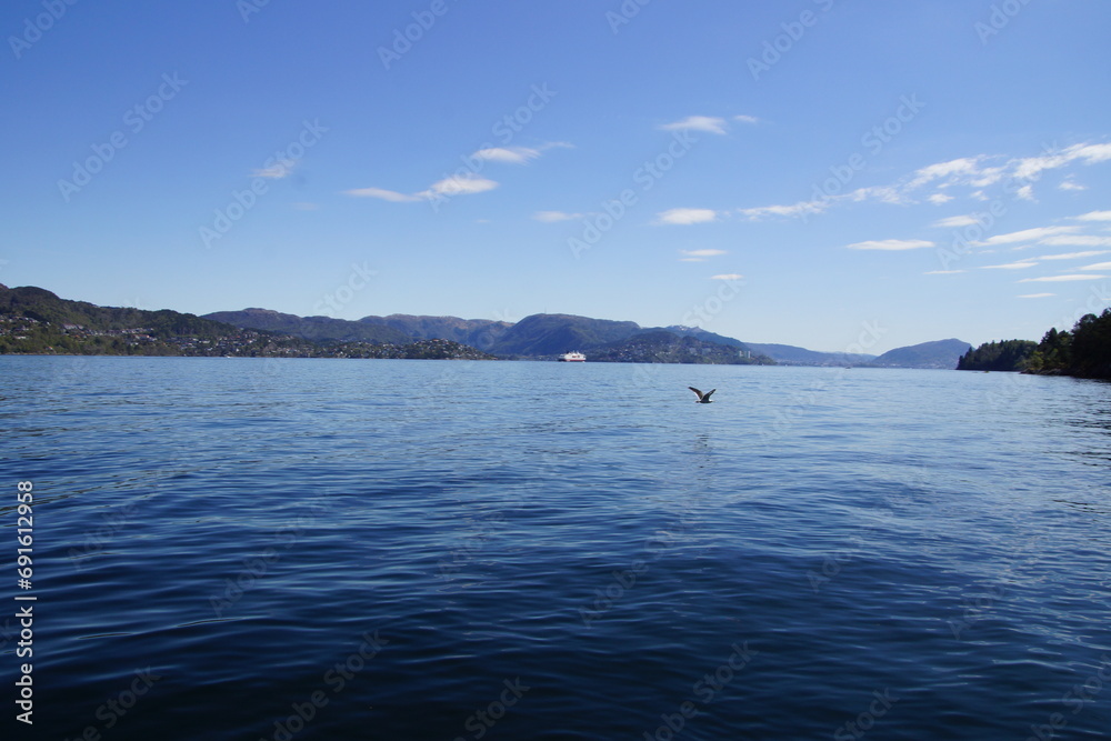 Fototapeta premium lake and mountains