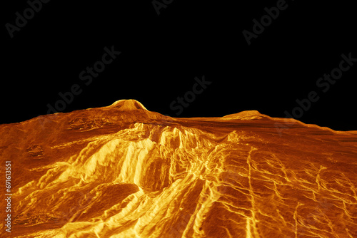 Fototapeta Naklejka Na Ścianę i Meble -  Planet Venus. Elements of this image furnished by NASA