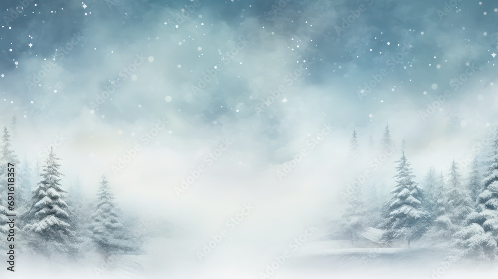 AI generated illustration of a winter outdoor activity, sitting in the snow in a wooded environment AI generated illustration of a winter outdoor activity, sitting in the snow in a wooded environment