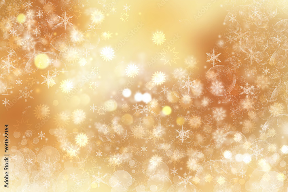 A festive abstract delicate golden gradient yellow orange background texture with glitter defocused sparkle bokeh circles and stars. Card concept for Happy New Year, party invitation, valentine or ot A festive abstract delicate golden gradient yellow orange background texture with glitter defocused sparkle bokeh circles and stars. Card concept for Happy New Year, party invitation, valentine or ot