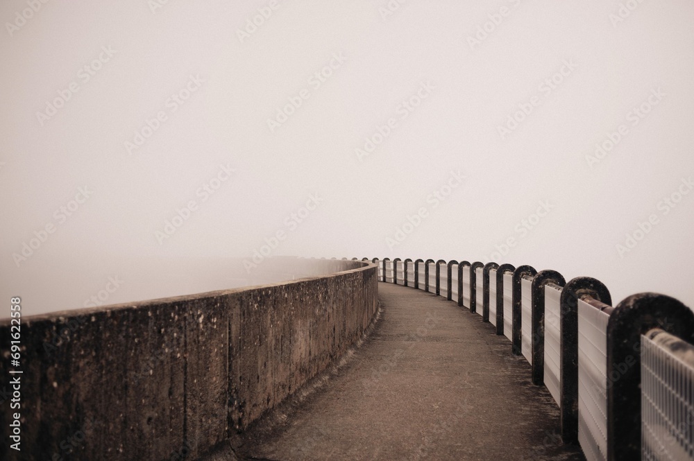 Bridge through the fog