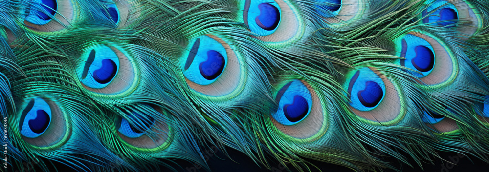Obraz premium peacock feather background