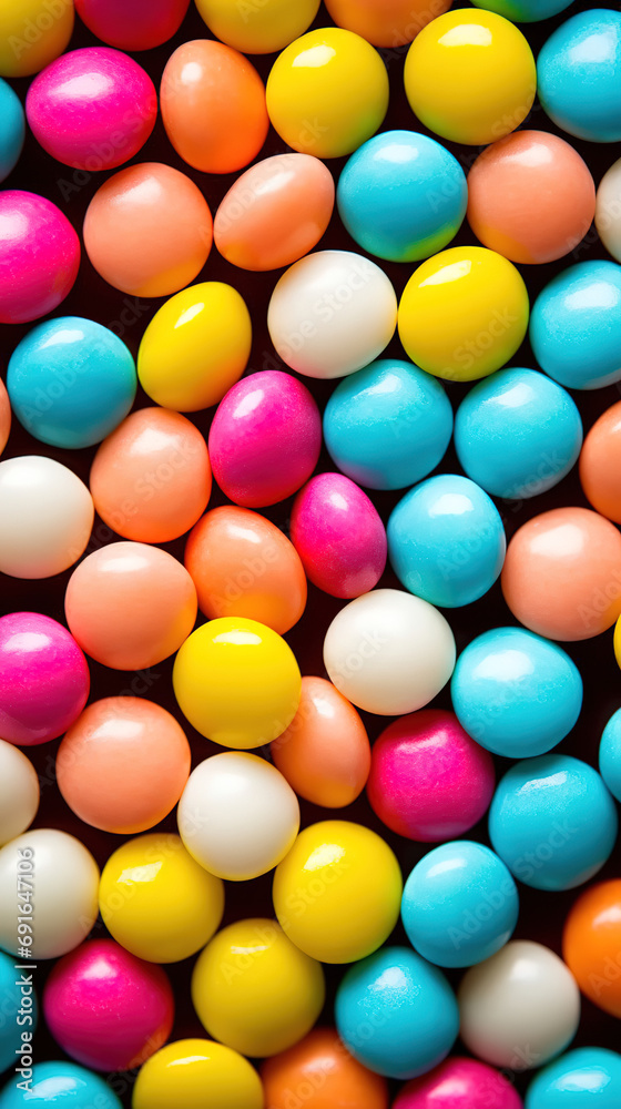Obraz premium Multi colored jelly beans background