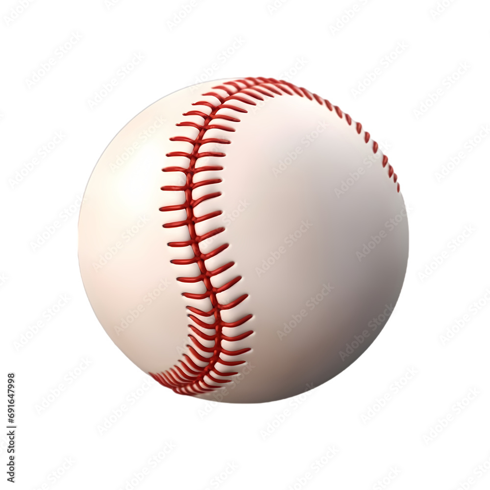 Baseball isolated on transparent background
