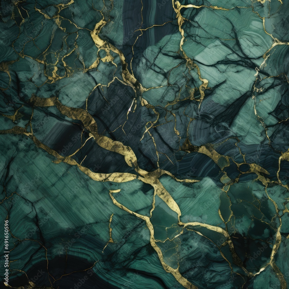Green stone texture with gold veins Green stone texture with gold veins
