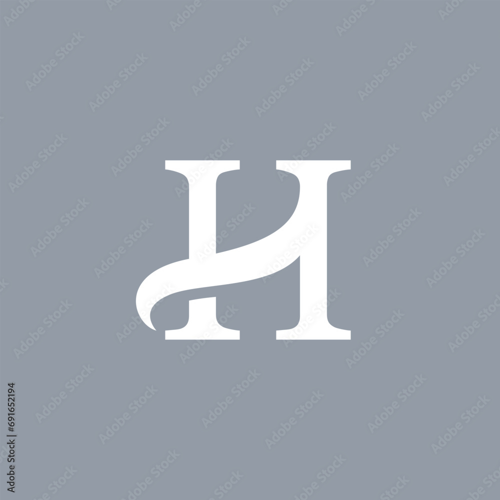 abstract letter H initial logo template abstract letter H initial logo template