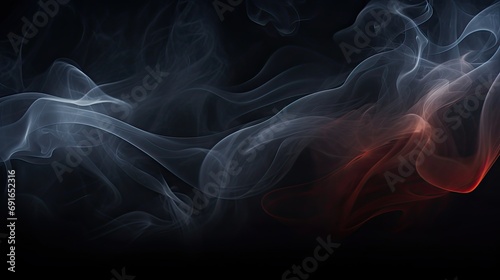 Fog in Darkness, abstract smoke background photo