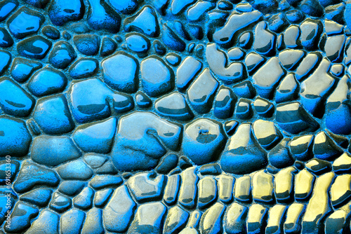 Colorful abstract pattern of eroded sand shapes