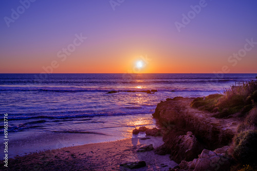 Sunset on the coast of Vista Hermosa