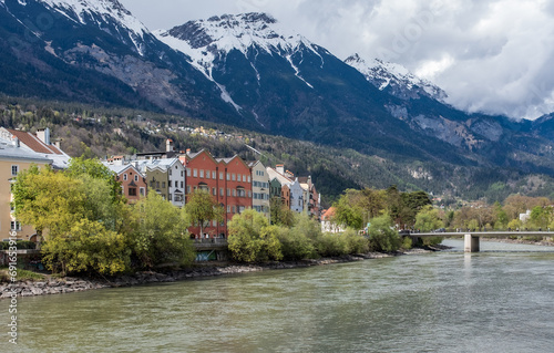 Sill River in Innsbruck, Austria