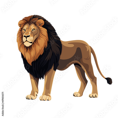 lion cartoon isolated