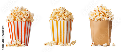 popcorn bag - isolated PNG collection - Transparent background photo