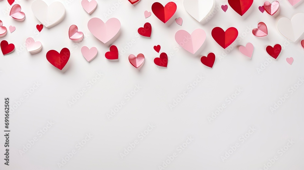 Hanging Hearts Garland for Valentine's Day Decoration. Hanging Hearts Garland for Valentine's Day Decoration.