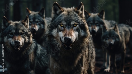 A pack of wolves  © Fly Frames
