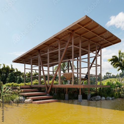 Fotografie architecture for metrics, holistic architecture, render, innovative ephemeral ar