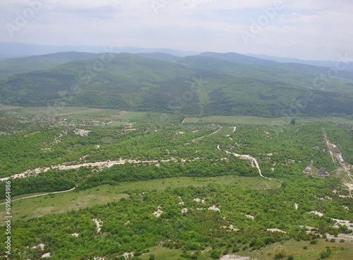 View of the Kachinskuyu valley. Crimea