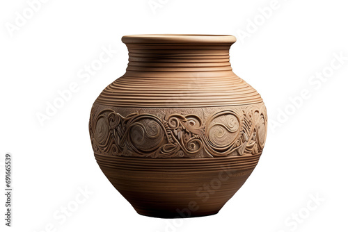 Vase made of pottery, png
