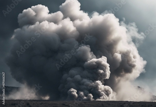 Dark fog or smoke effect isolated on transparent white background Steam explosion special effect