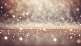 silver and gold abstract glitter confetti bokeh background, Christmas sequins bokeh background. Blur glitter confetti texture. New year iridescent empty template. Winter sparkling pattern. 