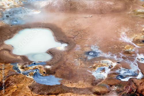 Krafla Lava Fields Leirhnjukur. Iceland photo