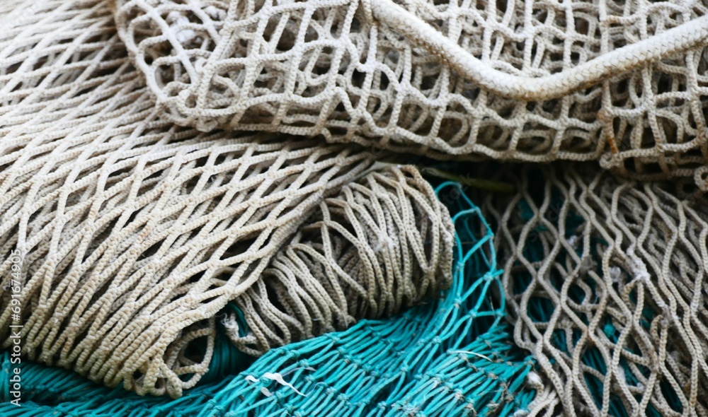 Fisherman net marine background