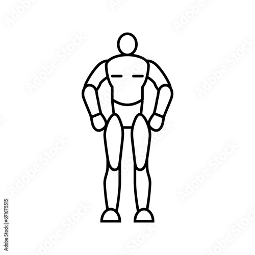 action figure toy child game play line icon vector. action figure toy child game play sign. isolated contour symbol black illustration