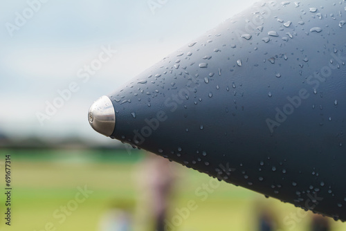 The nose of a supersonic fighter