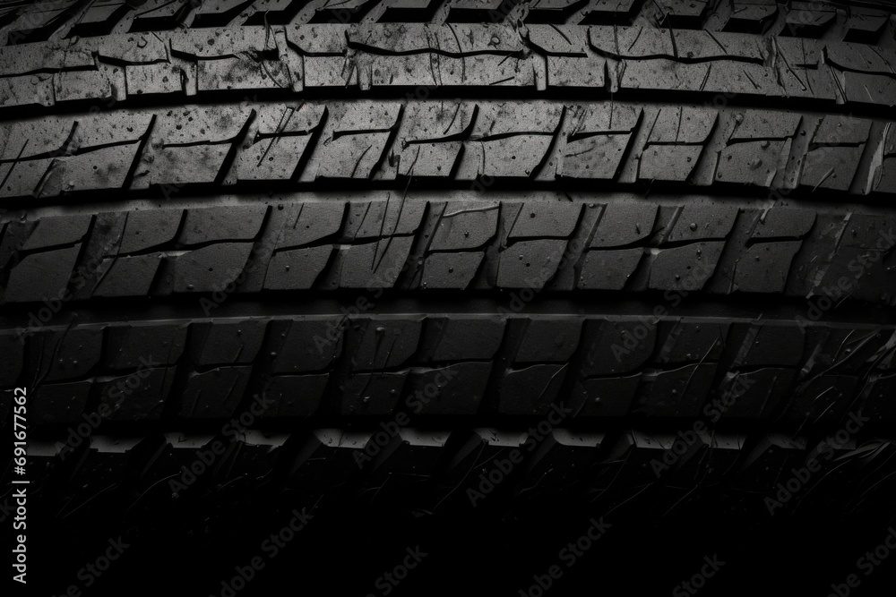 custom made wallpaper toronto digitalA detailed view of a tire on a black background. Suitable for automotive and transportation themes