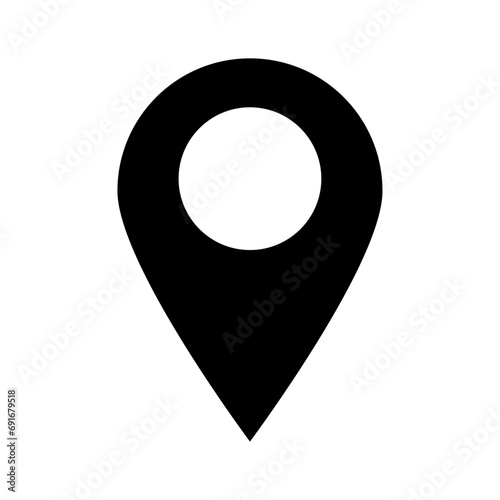 Map pin icon. Design can use for web and mobile app. Vector illustration