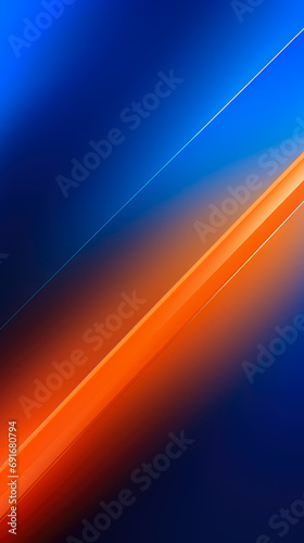 Abstract blue and orange background with some smooth lines and highlights.