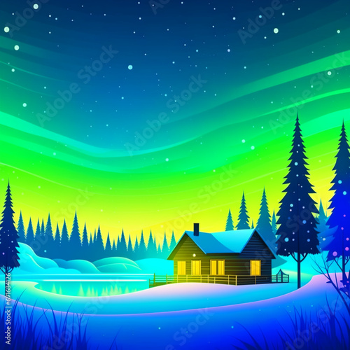 Northern Lights Winter 