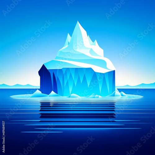 Arctic Iceberg Seascape