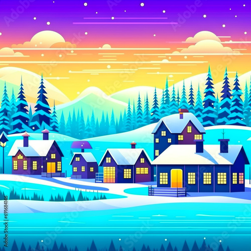  Frosty Winter Village